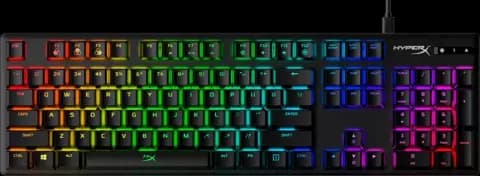 کیبورد سیمی گیمینگ HyperX مدل Alloy Origins با سوئیچ‌ آبی (aqua)
