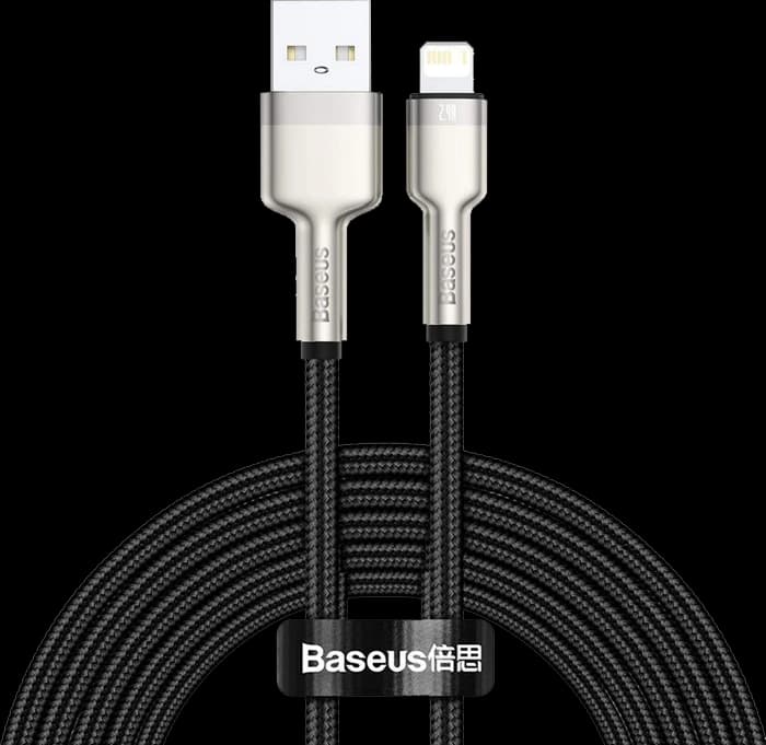 کابل شارژ 2 متری باسئوس USB به Lightning مدل CAFULE CALJK-B01