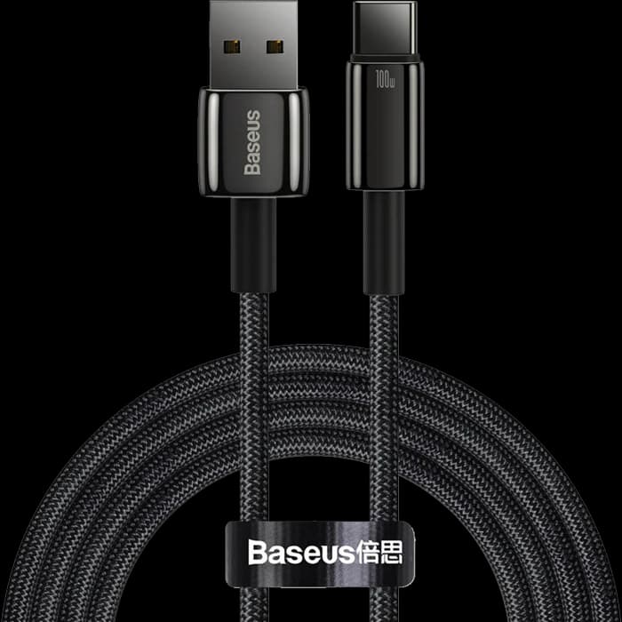 کابل شارژ 2 متری USB به Type-C باسئوس مدل TUNGSTEN GOLD CAWJ000101