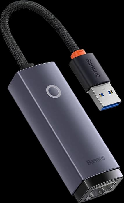 کابل تبدیل 20 سانتی متری USB به LAN باسئوس مدل AIRJOY