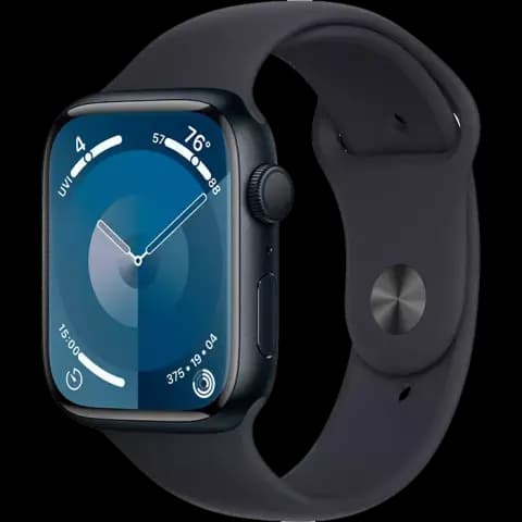 ساعت هوشمند اپل واچ سری 9 مدل 41MM Midnight Aluminum Case با بند اسپورت مشکی