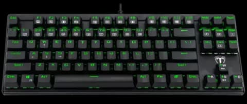 کیبورد سیمی گیمینگ T-Dagger مدل Corvette T-TGK302 با سوییچ قرمز