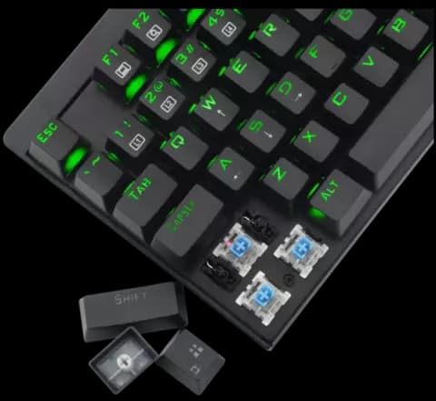 کیبورد سیمی گیمینگ T-Dagger مدل Corvette T-TGK302 با سوییچ قرمز