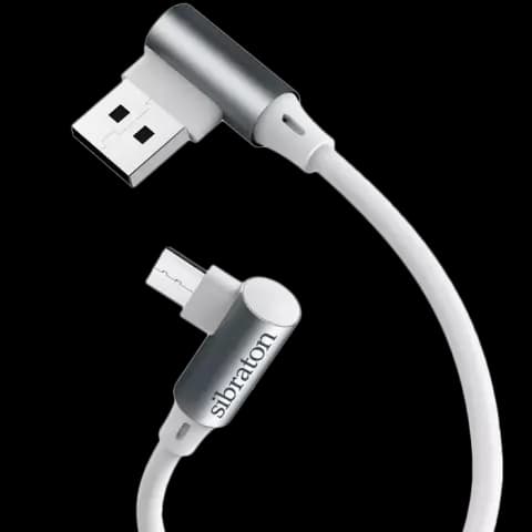 کابل شارژ 1.1 متری USB به Micro USB سیبراتون مدل S241A