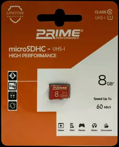 مموری کارت 8گیگابایت PRIME