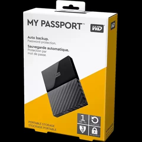 هارد اکسترنال 1ترابایت WD مدل MY PASSPORT WDBYNN0010BBK