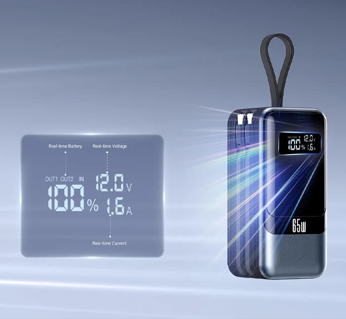 پاور بانک 20000 میلی‌آمپر ساعت Riversong مدل PHANTOM 65S