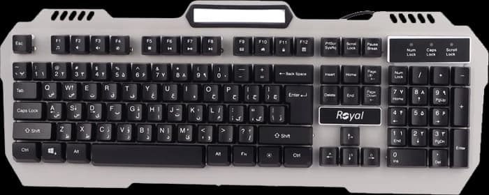 کیبورد سیمی گیمینگ Royal مدل RKG-615