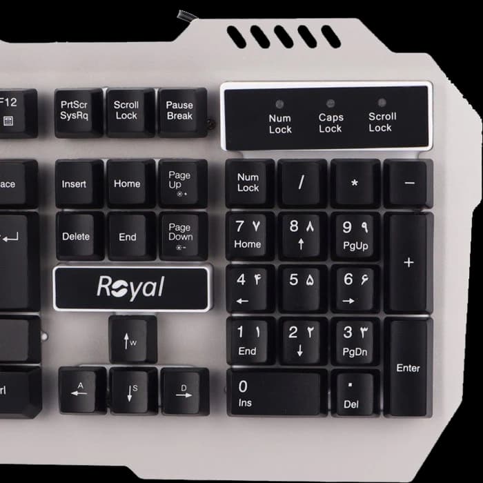 کیبورد سیمی گیمینگ Royal مدل RKG-615