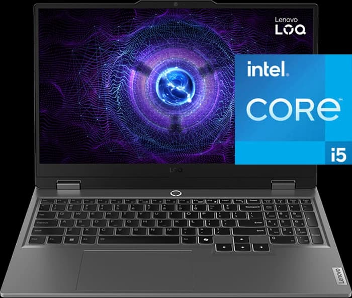 لپ تاپ 15.6 اینچ گیمینگ Lenovo مدل LOQ 15IAX9 (i5 12450HX-24GB-512GB SSD-RTX3050-FHD-Backlight)