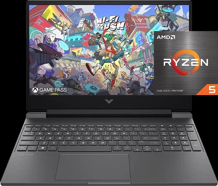 لپ تاپ گیمینگ 15.6 اینچ HP مدل Victus 15-fb2063dx (R5 7535HS-8GB-512GB SSD-RX 6550M-FHD-Backlight)