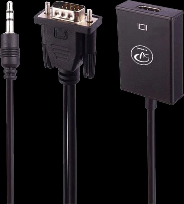 کابل تبدیل VGA به HDMI ایکس پی پروداکت مدل XP-T906M همراه با کابل AUX
