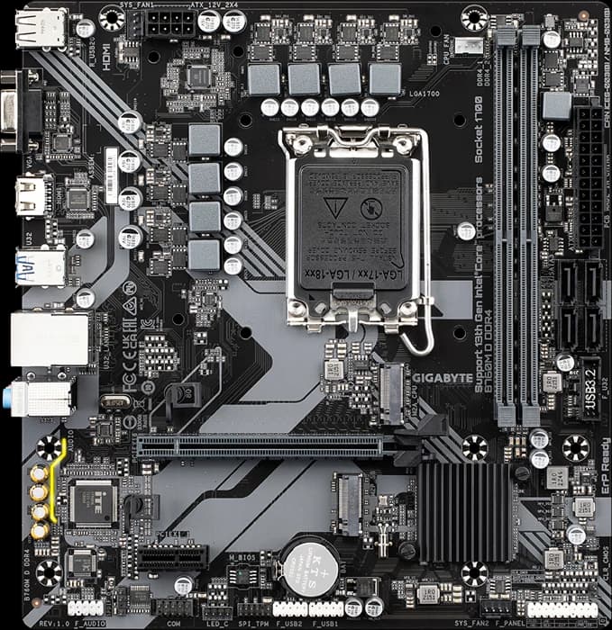 مادربرد GIGABYTE مدل B760M D DDR4 (rev. 1.0)