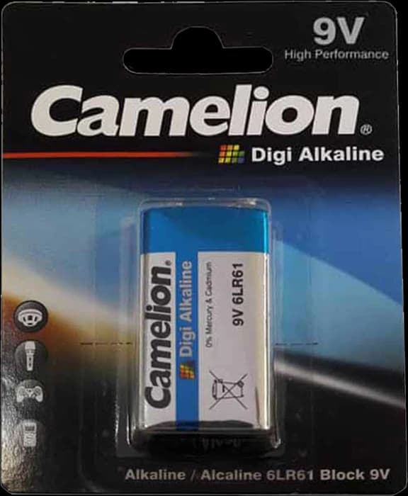 باتری کتابی Camelion مدل Digi Alkaline 6LR61-BP1DG
