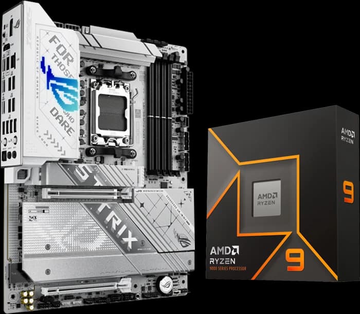 باندل مادربرد Asus ROG strix X870A (WI-FI) به همراه پردازنده AMD Ryzen 9 9950X