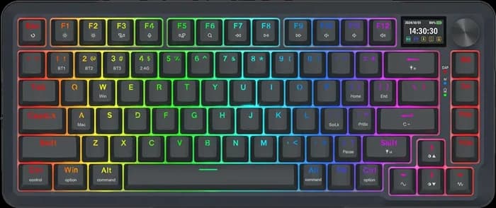 کیبورد بی سیم گیمینگ Redragon مدل K708 PRO Black RGB