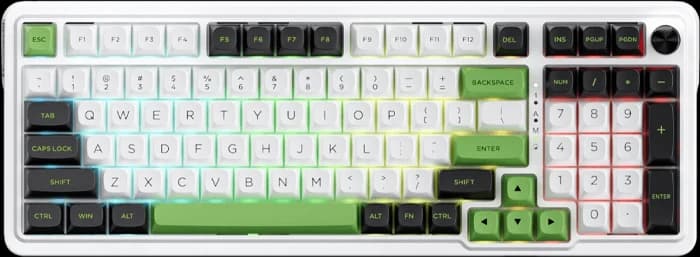 کیبورد بی سیم گیمینگ Redragon مدل EISA MAX K686 WBG با سوئیچ Mint mambo