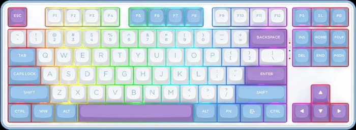 کیبورد بی سیم گیمینگ Redragon مدل K707 WBP PRO
