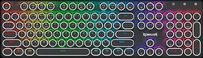 کیبورد بی سیم گیمینگ Redragon مدل Flare K710 Pro RGB  با سوئیچ آبی