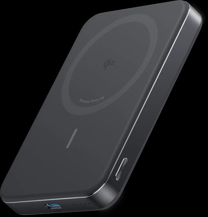 پاور بانک 10000 میلی‌آمپر ساعت Anker مدل MagGo Ultra-Slim 10K A1664