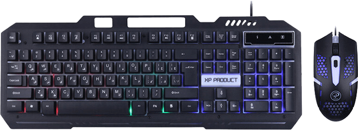کیبورد و موس سیمی گیمینگ XP Product مدل XP-11400N