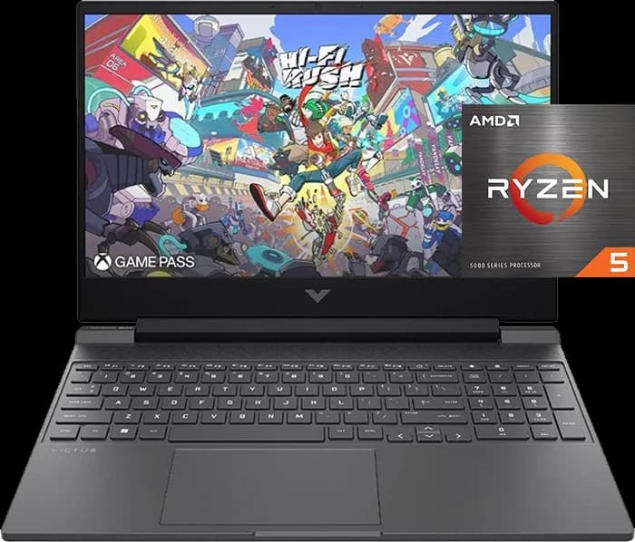 لپ تاپ گیمینگ 15.6 اینچ HP مدل Victus 15-fb2063dx (R5 7535HS-16GB-512GB SSD-RX 6550M-FHD-Backlight)