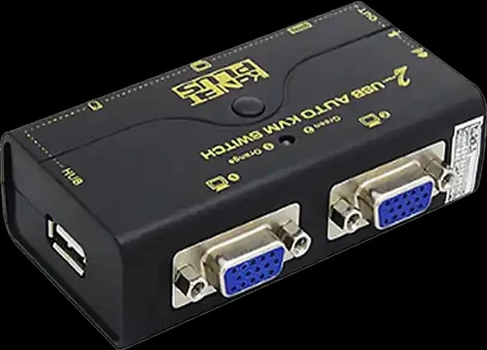 مانیتور سوئیچ VGA کی نت پلاس 2 پورت مدل KP-SWKV002