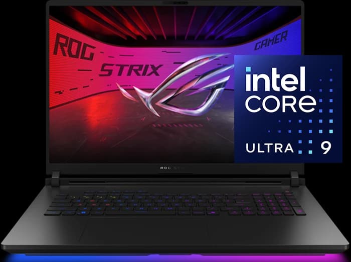 لپ تاپ گیمینگ 18 اینچ Asus مدل ROG Strix SCAR 18 G835LW-B (Core Ultra 9-275HX-64GB-1TB SSD-RTX5080-WQXGA-RGB-BAG-Mouse-Headset)
