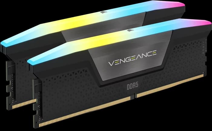 رم کامپیوتر 32 گیگابایت (2*16GB) CORSAIR مدل  CORSAIR VENGEANCE RGB 6400Mhz DDR5 CL30