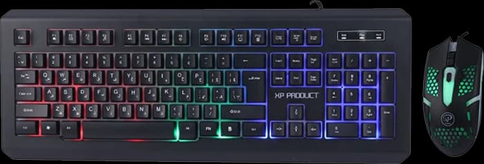 کیبورد و موس سیمی گیمینگ XP-Product مدل XP-12300R
