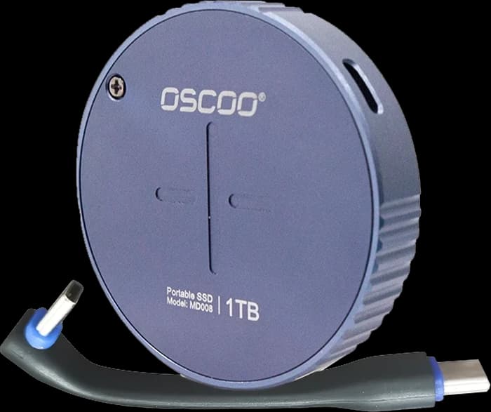 حافظه SSD اکسترنال 1 ترابایت Oscoo مدل MD008 ظرفیت با پورت تایپ سی مغناطیسی