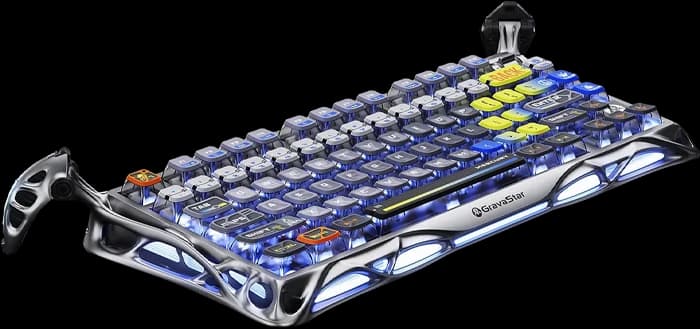 کیبورد مکانیکال گیمینگ Gravastar مدل Mercury K1 Pro 