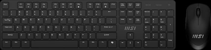 کیبورد و موس بی سیم MSI مدل FORGE K200