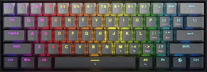 کیبورد مکانیکال گیمینگ سیمی Redragon مدل K617 FIZZ GGB RGB-M