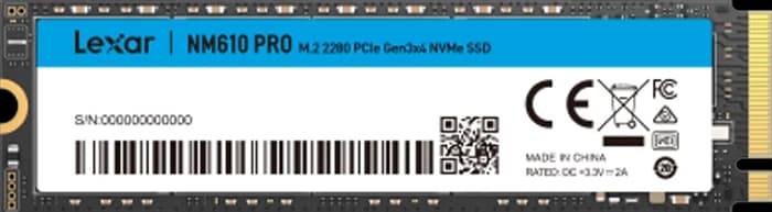 حافظه SSD اینترنال 1 ترابایت Lexar مدل NM610 PRO