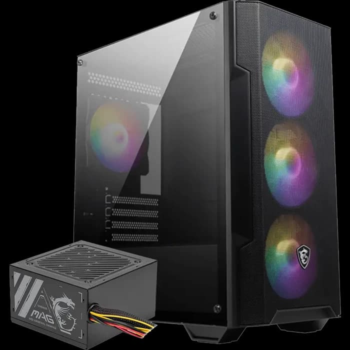 باندل کیس و پاور MSI مدل MAG FORGE M100A + MAG A500N-H