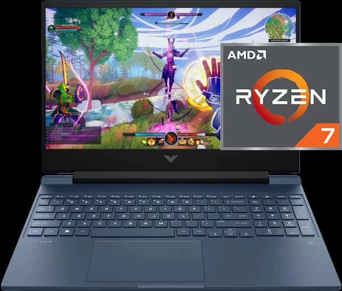لپ تاپ گیمینگ 15.6 اینچ HP مدل VICTUS 15-FB3120AX-BT6E1PA#ACJ (Ryzen 7-7445HS-16GB DDR5-512GB SSD-RTX3050-FHD-Backlit)