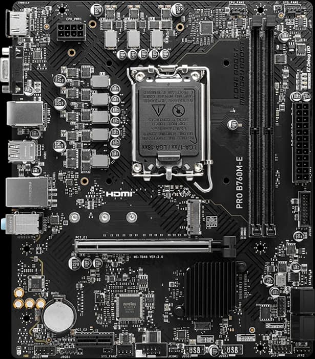 مادربرد MSI مدل PRO B760M-E DDR5