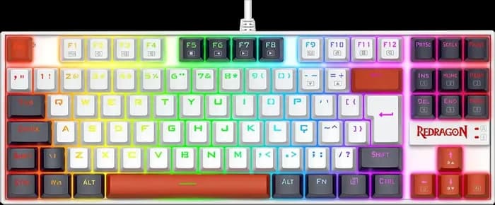 کیبورد مکانیکال گیمینگ سیمی Redragon مدل KUMARA K552 WLR RGB با سويیچ قرمز