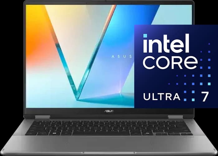 لپ تاپ 14 اینچ ASUS مدل Vivobook Flip 14 TP3407SA-DS74T (Core Ultra 7 256V-16GB-1TB SSD-Intel Arc-WUXGA OLED Touch-Backlit)