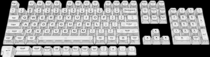 مجموعه کامل کلید کیبورد مکانیکال Redragon مدل A137 Transparent