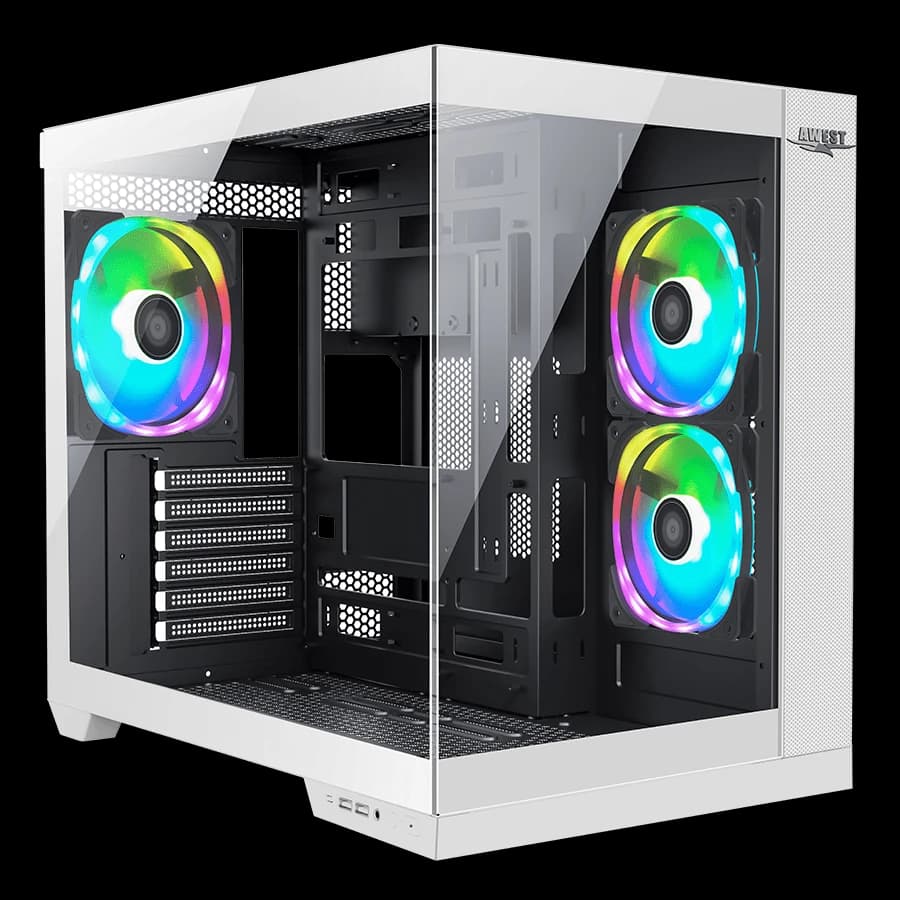 کیس گیمینگ کامپیوتر AWEST مدل GT-AQ12M-B&W