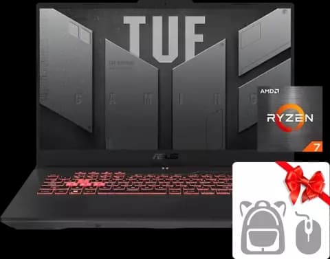 لپ تاپ گیمینگ 17.3 اینچ Asus مدل TUF Gaming A17 FA707RW - HX032