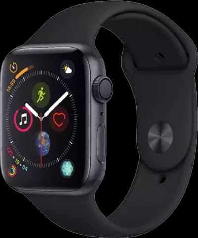 ساعت هوشمند APPLE SERIES 4 مدل 44MM Space Gray Aluminum Case با بند اسپورت مشکی