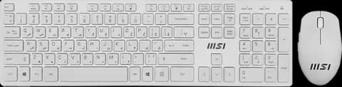 کیبورد و موس بی سیم MSI مدل RF 1430W-FS + MA 004W