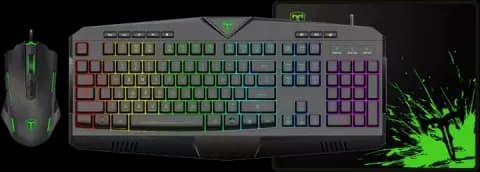 باندل کیبورد، موس و موس پد گیمینگ T-DAGGER مدل T-TGS006