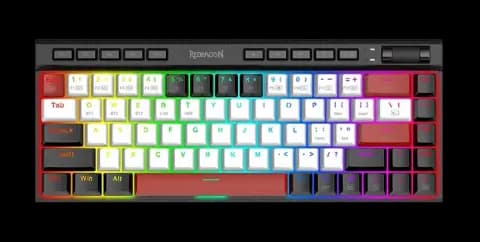 کیبورد بی سیم گیمینگ Redragon مدل Magic Wand Mini K635 WBR RGB PRO با سوییچ قرمز