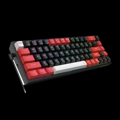 کیبورد بی سیم گیمینگ Redragon مدل Castor K631 RGB PRO BRW با سوییچ‌ قرمز