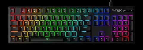 کیبورد سیمی گیمینگ HyperX مدل Alloy Origins با سوئیچ‌ قرمز