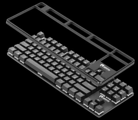 کیبورد سیمی گیمینگ Green مدل GK801-RGB با سوییچ آبی